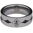thumbnail image 2 of UFO Tungsten Carbide Ring, 2 of 9