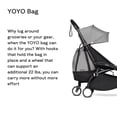 thumbnail image 3 of Bolsa de cochecito Babyzen YOYO gris con base de rueda y ganchos, 3 of 7