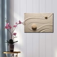thumbnail image 2 of Wall26 - Two Stones in a Japanese Rock Garden from above with a raked snaking design - Canvas Art Home Decor - 12x18 inches, 2 of 3