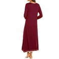 thumbnail image 4 of Avidlove Long Nightgown for Women Long Sleeve Nightshirt Full Length Sleepwear Soft Loungewear S-3XL, 4 of 9