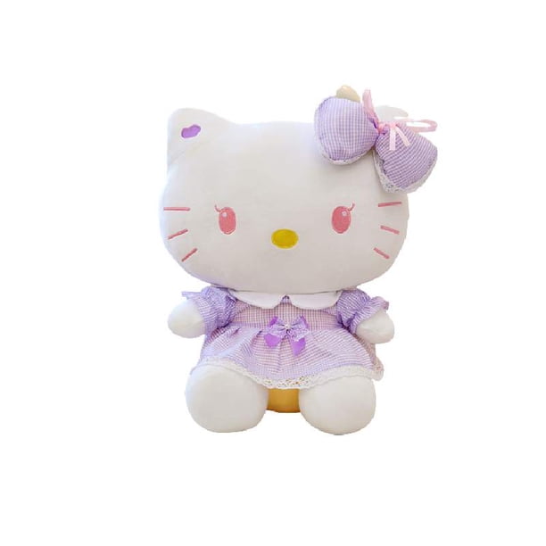 30-50cm Sanrio Hello Kitty Peluche Estilo De Dibujos Animados Arco Muñeca De Decoración Almohada Niños Fans Fivean unisex