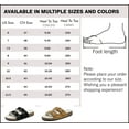 thumbnail image 2 of Northblanc Women's Sandals Cork Footbed Fur Lined Slides Double Adjustable Buckle Winter House Shoes, 2 of 5