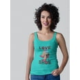 thumbnail image 2 of Love Shoes Red Heels Racerback Tank Women -Image by Shutterstock, Female Medium, 2 of 4