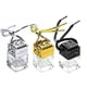 thumbnail image 4 of Ounissouiy 8ML coche colgante colgante vidrio vacío botella de Aroma cuadrado decorativo fragancia contenedor difusor ambientador Decoración Almacenamiento y organización del hogar Plata Ounissouiy HA067036-03, 4 of 6