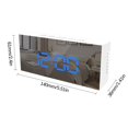 thumbnail image 5 of NARABB Digital Alarm Clock With Large Screen LED Display With Makeup Mirror 3- Brightness USB Port For Home Decoration, 5 of 5
