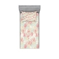 thumbnail image 2 of Floral Bedding Set with Sheet & Covers, Vintage Orchid Arrangement Soft Colored Abstract Image Blossoming Nature Pattern, Printed Bedroom Decor 2 Shams, 4 Sizes, Multicolor, by Ambesonne, 2 of 3