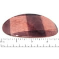 thumbnail image 4 of Parcelona French Oval Wide Salmon Brown Checks Automatic Hair Clip Barrette, 4 of 6