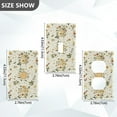 thumbnail image 7 of Yayeee Blank Wall Plate Cover 1-Gang 4.5"x2.7" Home Unused Decorative Outlet, Birds Sunflowers, 7 of 7