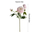 thumbnail image 3 of Artificial Peony Flowers 6 Colors Faux Silk Stems Buds Wedding Home Vase Floral Arrangement Centerpiece Decor, 3 of 6
