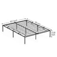 thumbnail image 2 of Sturdy queen iron marco de cama: heavy-duty steel slat mattress foundation, no necesita colchón base, fácil montaje, noise-free design, 2 of 7