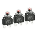 thumbnail image 1 of Unique Bargains Circuit Overload Protector 30A AC125/250V DC32V Push Button Thermal Circuit Breaker with Waterproof Caps 3pcs, 1 of 5
