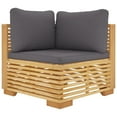 thumbnail image 3 of vidaXL 8 Piece Patio Lounge Set with Cushions Solid Wood Teak, 3 of 9