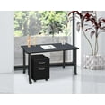 thumbnail image 2 of Regency Kee 48 x 24 in. Mobile Desk with Storage- Grey Top, Black Legs, 2 of 7