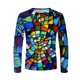 thumbnail image 4 of Camiseta diaria unisex para hombre, estampado gráfico en 3D, estampado de grafiti, camisetas de manga larga, blusa informal Pompotops  oipoqjl5332, 4 of 8