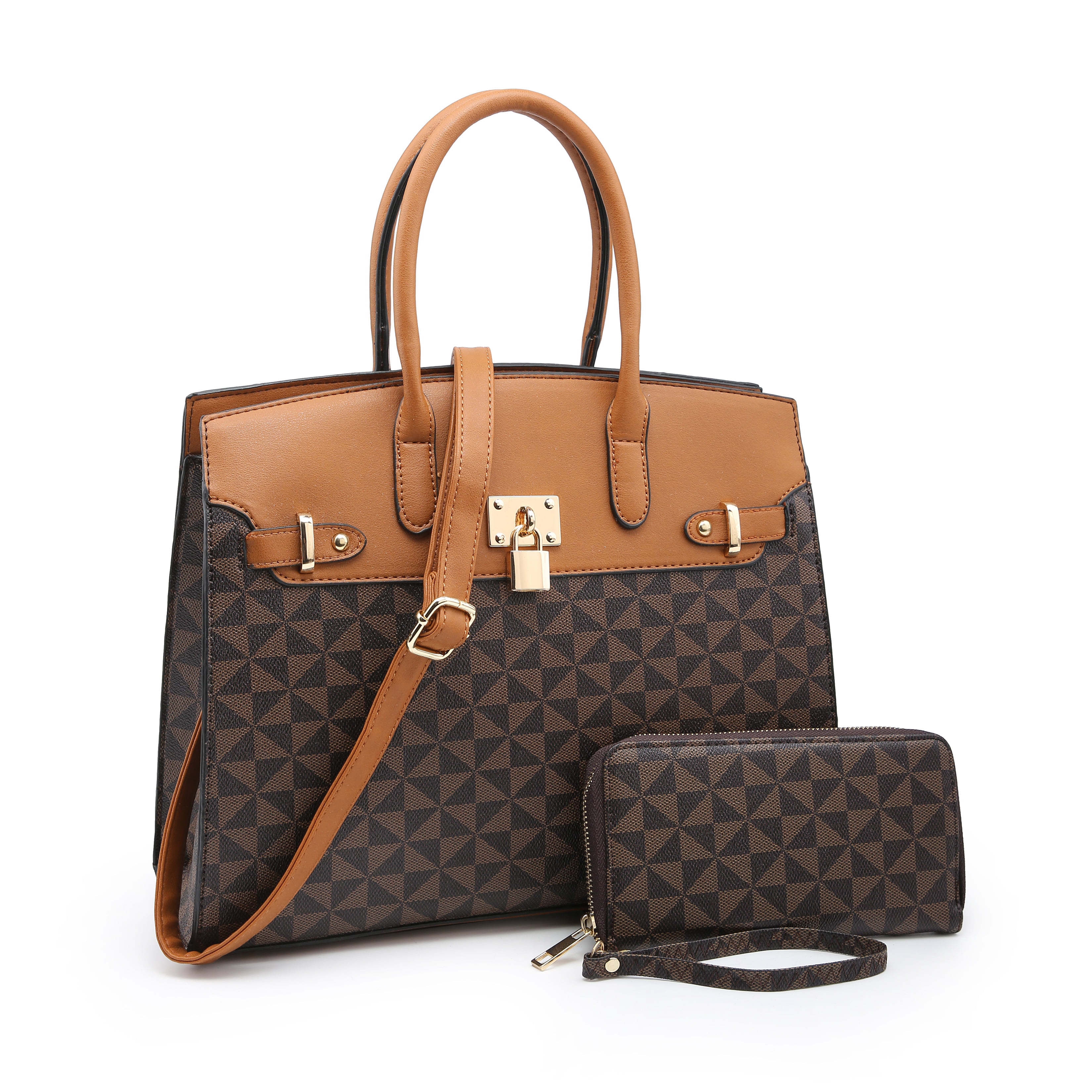 Women Purses and Handbags Fashion Tote Large Shoulder Bag Top Handle Satchel Purse Set 2pcs 