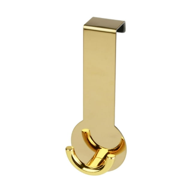 Hook de almacenamiento de la puerta Espacio ahorrado estable Hardware de sombrero de pelaje de casco para la sala de estar Llaves de baño Bufandas Oro