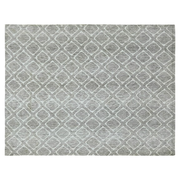 Better Homes & Gardens Tufted Diamond Indoor Area Rug, Grey, High-Low Pile, 8' x 10'
