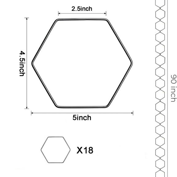 JoyMoreHome Hexagon Trellis for Climbing Plants - Versatile Indoor and Outdoor Accessories, Support for Vines and Garden Wall Trellis