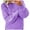 Purple, variant on Womens Sweater Solid Cable Ribbed Knitted Long Sleeve Crew Neck Casual Trendy Clothes 2025
