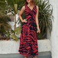 thumbnail image 4 of Animal Print Patterns Sleeveless Dress Woman Fashion Long Dresses Women's Summer Suit Dress 2025, 4 of 7