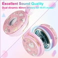 thumbnail image 5 of TCJJ Unicorn Headphones for Girls Kids for School, Kids Wired Headphones with Microphone & 3.5mm Jack Adjustable Headband, Teens Toddler Noise Cancelling for Tablet/Smartphones, 5 of 6