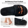 thumbnail image 4 of Ecetana Spooky Slides Halloween Slippers Soft Plush Cozy Open Toe Indoor Outdoor Fuzzy Slippers Gifts For Girls Women, 4 of 7