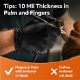thumbnail image 3 of Guantes de nitrilo UYKKE de 10 mm de grosor, industriales, sin látex, XL, 3 of 6