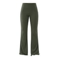 thumbnail image 5 of No Boundaries Ribbed Flare Pants, Women's XS-XXL, 5 of 6