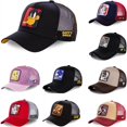 thumbnail image 2 of Gorra de béisbol de algodón con diseño de anime de dibujos animados para hombres y mujeres, estilo hip hop, gorra de camionero completamente nueva hola suerte  unisex, 2 of 2