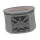 thumbnail image 3 of Caja de almacenamiento de sombrero Contenedor de sombrero de viaje relleno Almacenamiento de juguetes Reduce Box Organizador de fieltro para la Gris, 3 of 8