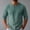Army Green, variant on Dolkfu Green Graphic Tees Button Henley Retro Vintage Elbow-Length T-Shirts Linen Modern Solid Vintage Finish Tops Army Green,L