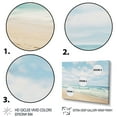 thumbnail image 3 of Designart "Beach Photo Coastal Calm III" Nautical & Beach Floater Framed Canvas Print, 3 of 7