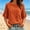 Orange, variant on Women's Casual 3/4 Tiered Bell Sleeve Crewneck Loose Tops Soft Lightweight Blouses Shirt Women Summer Boho Elegant Solid Color Shirts Dressy Business Office Work Beach Vacation Outfits, Pink L
