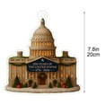 thumbnail image 5 of WKSCLPAI USA 250th Anniversary Hanging Ornament – Flag-Embellished White House Design, Patriotic Commemorative Keepsake, Perfect for 250 Year Celebrations & Home Holiday Decor, 5 of 5