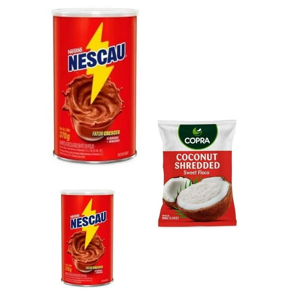 Nescau Nestle Chocolate 2x370g   Coconut 100g