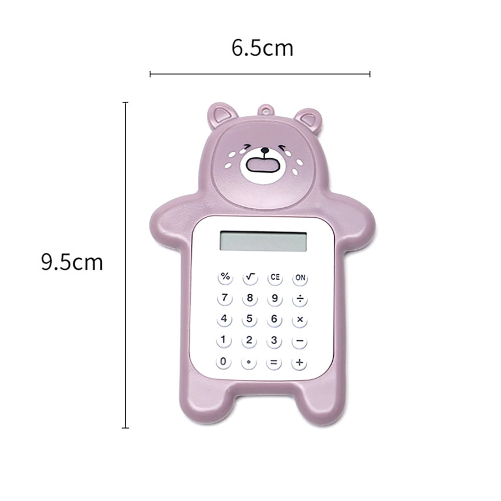 Cartoon Cute Bear Calculator Portable Calculator Elementary School  Calculator 