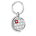 thumbnail image 1 of Porte-clés en Métal Insérés Séparément Clavier Love, 1 of 2