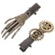 thumbnail image 3 of Horquillas para el pelo de Halloween para mujer, horquillas con engranaje Steampunk de mano con Calavera, pinzas para el pelo góticas, accesorios para el cabello fiesta para mujer, 2 uds., 3 of 6