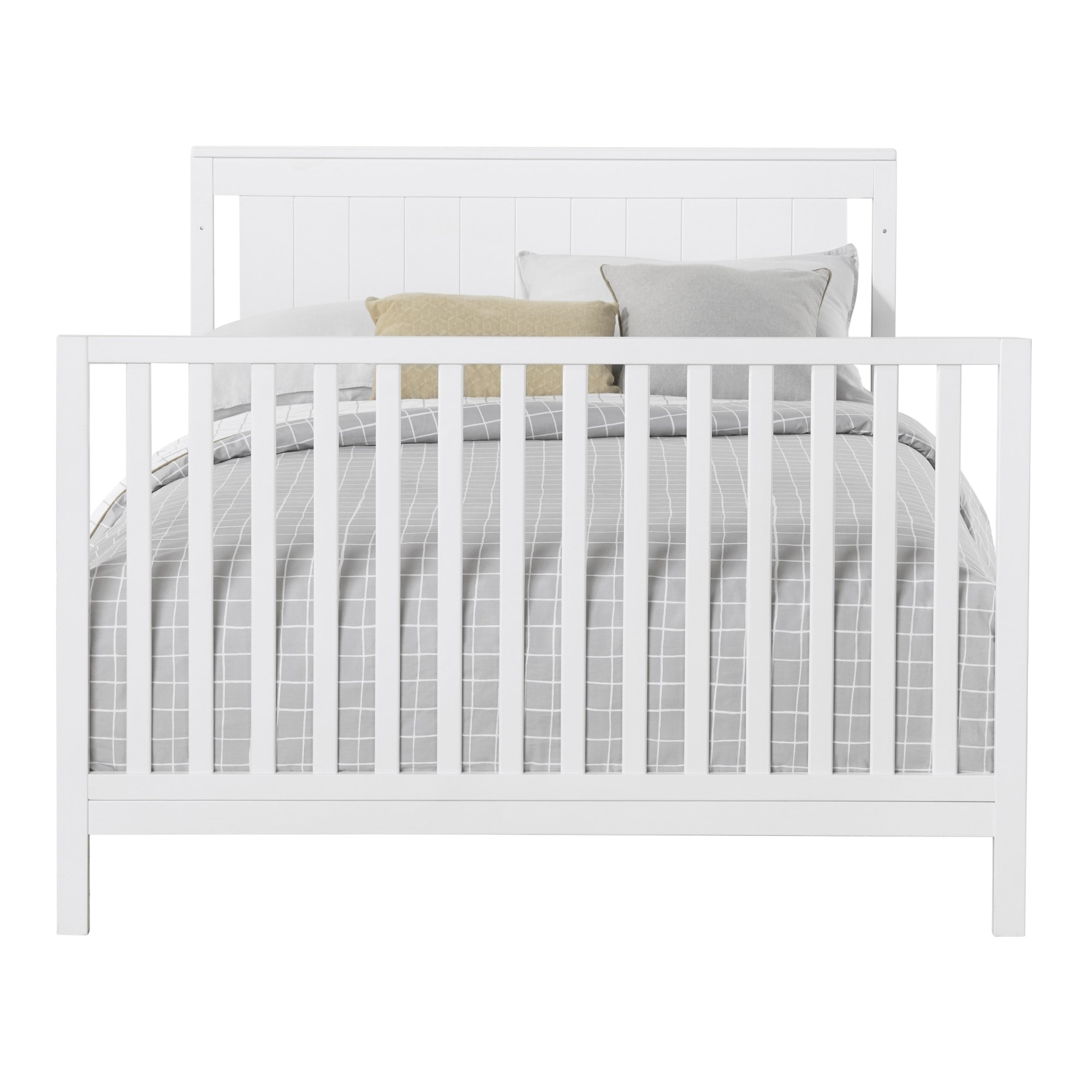 Oxford Baby Lazio Wood Full Bed Conversion Kit in Snow White Finish