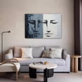 thumbnail image 5 of Modern Abstract Artwork Depicting Two Similar Faces Poster Decorative Painting Canvas Wall Art Living Room Posters Bedroom Painting,Frame-style,20x30inch(50x75cm), 5 of 8
