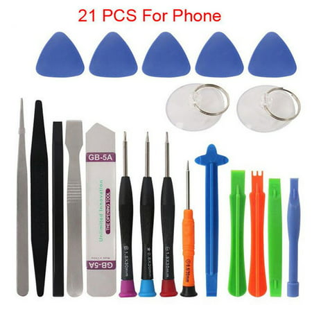 Professional 21 in 1 Mobile Phone Repair Tools Kit Spudger Pry Opening Tool Multi-functional Combination Screwdriver Set for Cellphone Laptops Tablets Hand Tools