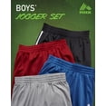thumbnail image 2 of RBX Boys Sweat Pants - 4 Pack Tricot Joggers for Boys - Soft Athletic Pants for Kids (Sizes: 8-16), 2 of 7