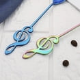 thumbnail image 4 of Music Note Spoons  Stainless Steel Creative Musical Notation Shaped Coffee Spoons Kitchen Utensil Spoon Set for Tea Dessert Drink Mixing Milkshake Stirring Spoon Silver, 4 of 11