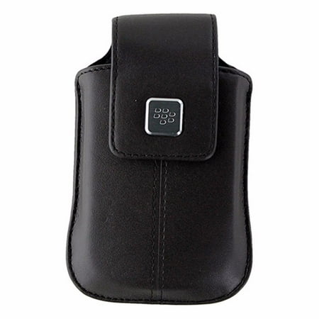 - BlackBerry Leather Holster with Clip for BlackBerry 8520 / 8900 - Dark Brown