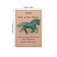 thumbnail image 2 of WHAMVOX Tarjeta Pocket Hug De Caballo Verde Para Feng Shui Y Amistad, 2 of 6