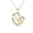 Yellow Gold, variant on Cate & Chloe Persephone 18k White Gold Plated Mom Heart Necklace with Simulated Diamond for Women
