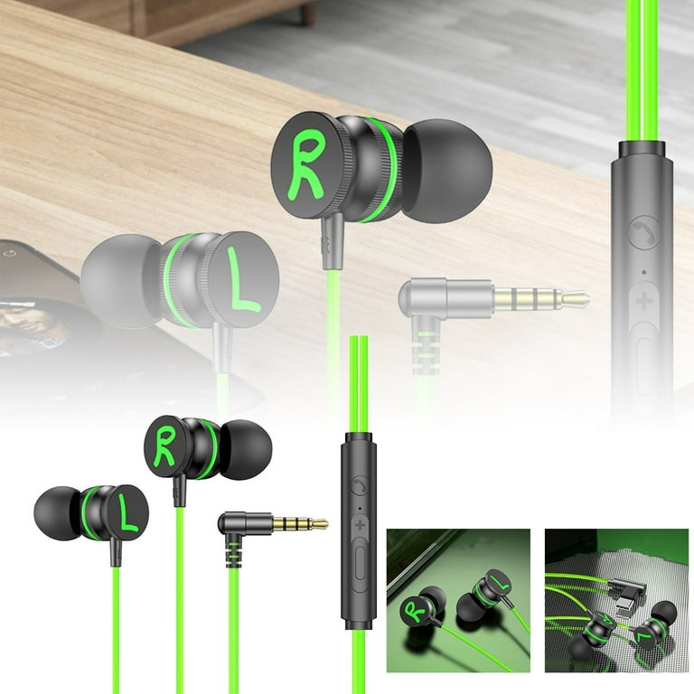 CHEEPUM Course Air Headset Metal Wired Type C Earphones In Ear Heavy Bass Mobile Gaming Earphones With Controls Budget Gaming Headset Strike Gear Gaming Headset Walmart