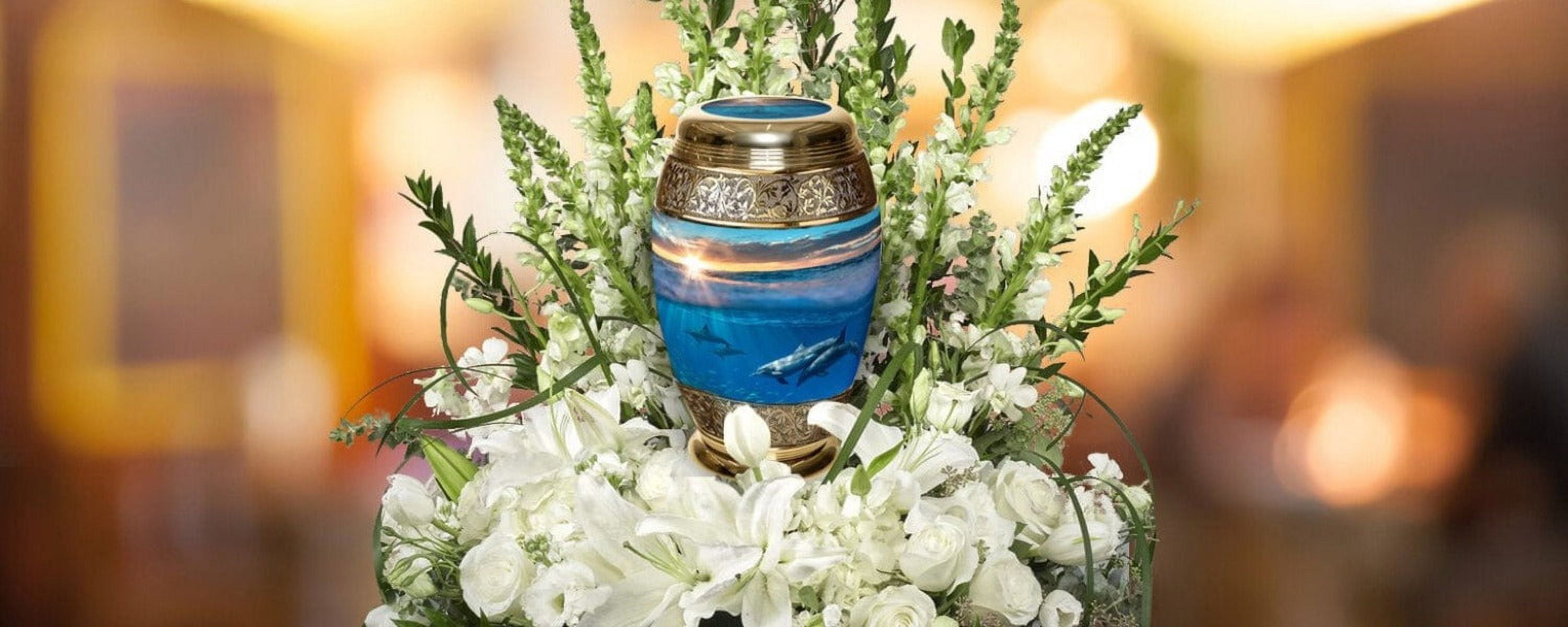 Divine Dolphins Cremation Urns for Human Ashes Adult Urns for Cremation Ashes Urns for Adult Cremation Ashes Urns for Ashes Cremation Urns for Human Ashes Adult 200 Cubic Inches Small