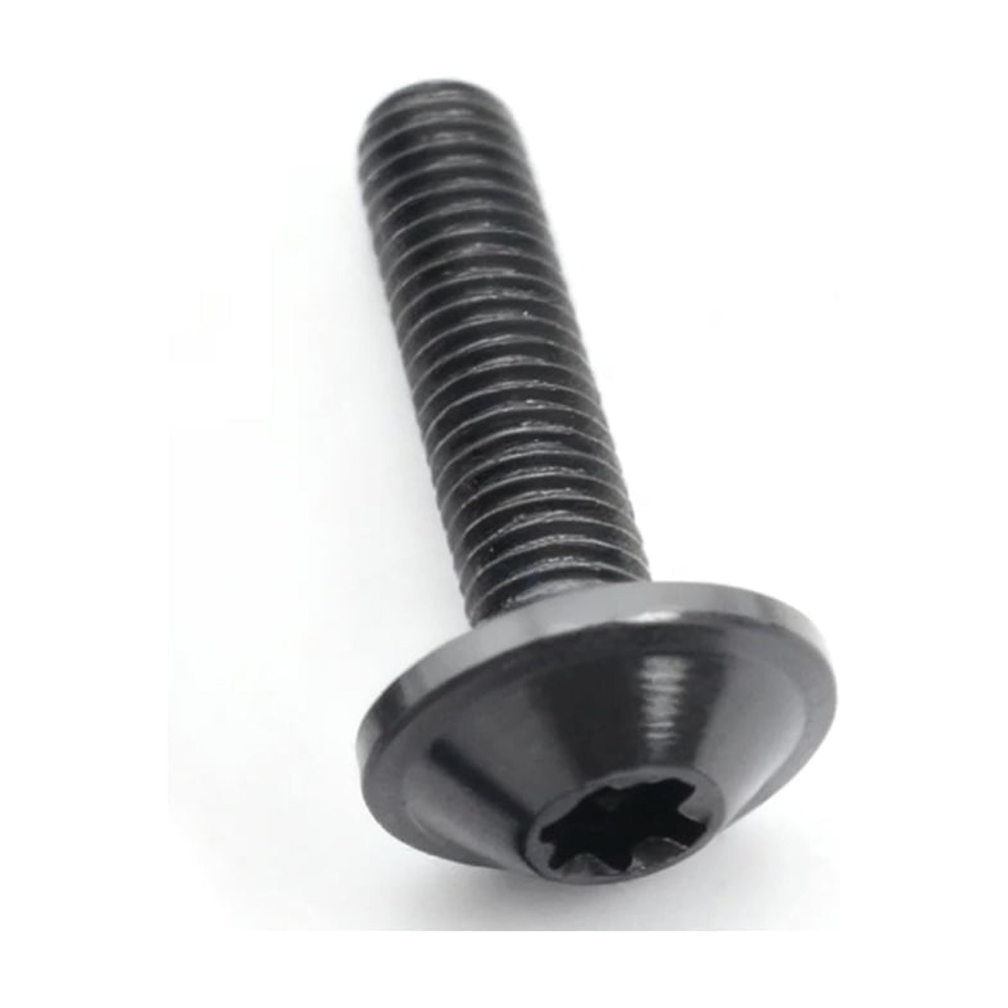 4pcs Titanium Ti M6x15mm Button Torx Head Bolt Screw for Bicycle Motorcycle M6x15, Black