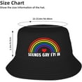 thumbnail image 2 of Bucket Hats Fashion Sun Cap Packable Outdoor Fisherman Hat for Women and Men Pride Heart Bucket Hats, 2 of 8